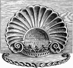 This engraving is in the style of a sea shell.