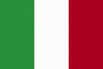 Color flag of Italy. Three equal vertical bands of green (hoist side), white, and red; similar to the flag of Ireland, which is longer and is green (hoist side), white, and orange; also similar to the flag of the Cote d'Ivoire, which has the colors reversed - orange (hoist side), white, and green; inspired by the French flag brought to Italy by Napoleon in 1797.