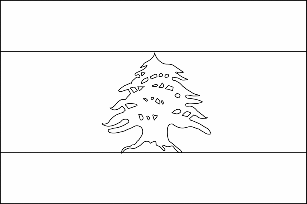 Flag Of Lebanon 2009 ClipArt ETC