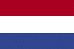 Color flag of Netherlands. Three equal horizontal bands of red (top), white, and blue; similar to the flag of Luxembourg, which uses a lighter blue and is longer; one of the oldest flags in constant use, originating with WILLIAM I, Prince of Orange, in the latter half of the 16th century.