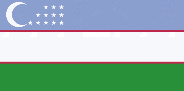 Flag Of Uzbekistan 2009 Clipart Etc