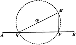 Illustration of a circle used to prove "Any angle inscribed in a segment less than a semicircle is an obtuse angle."