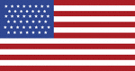 Color illustration of a 45 Star United States flag. The additional star represents the state of Utah. This flag was in use from July 04, 1896 until July 3, 1908.