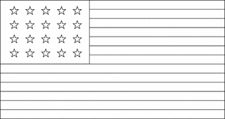 20 Star United States Flag, 1818 | ClipArt ETC