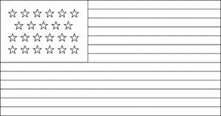 23 Star United States Flag, 1820 | ClipArt ETC