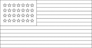 28 Star United States Flag, 1846 | ClipArt ETC