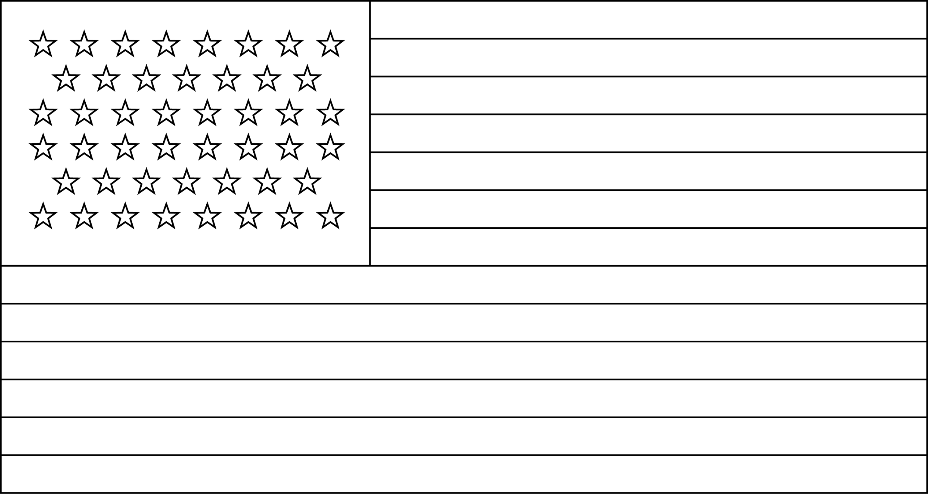 46 Star United States Flag, 1908 | ClipArt ETC