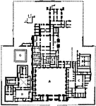 This is a diagram of the Palace of Khorsabad, 10 miles north&ndash;east of Nineveh, near Mosul, Iraq. This is an Assyrian palace, built by Sargon 722&ndash;705 BC. It &quot;was situated on the banks of the Khanser, a tributary of the Tigris.&quot;