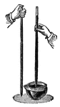 The liquid barometer is an instrument used in measuring atmospheric pressure. The liquid barometer uses a method of water rather than a dial with the aneroid barometer.
