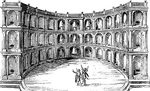 The Theater of Vitruvius was a Roman Theater, named after Roman writer, architect and engineer Vitruvius Marcus Pollio.