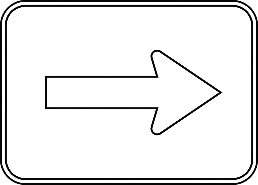 route sign outline