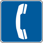 This sign indicates that a telephone is located nearby.