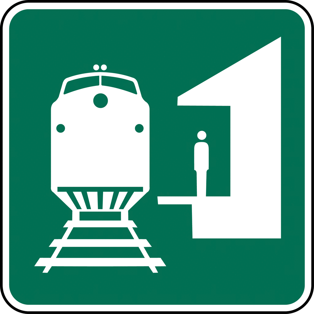 train station sign clipart software