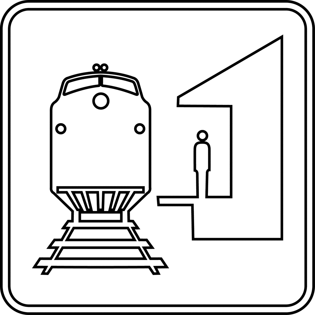 train outline clip art
