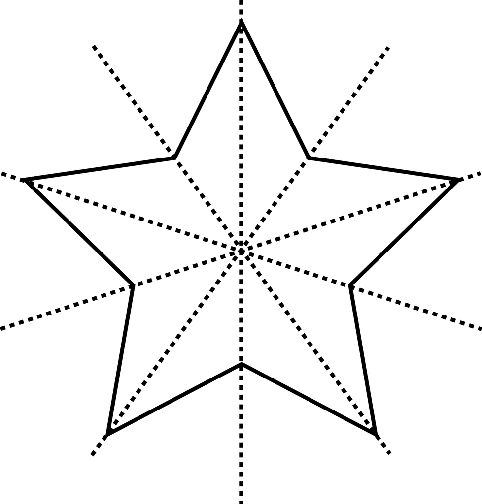 5 point star drawing