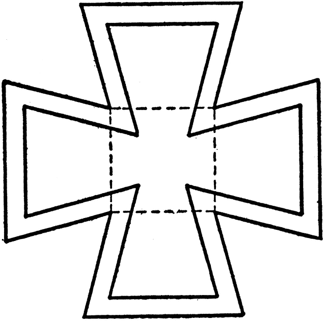 Drawing Maltese Cross using T-square, Spacers, and Triangles | ClipArt ETC