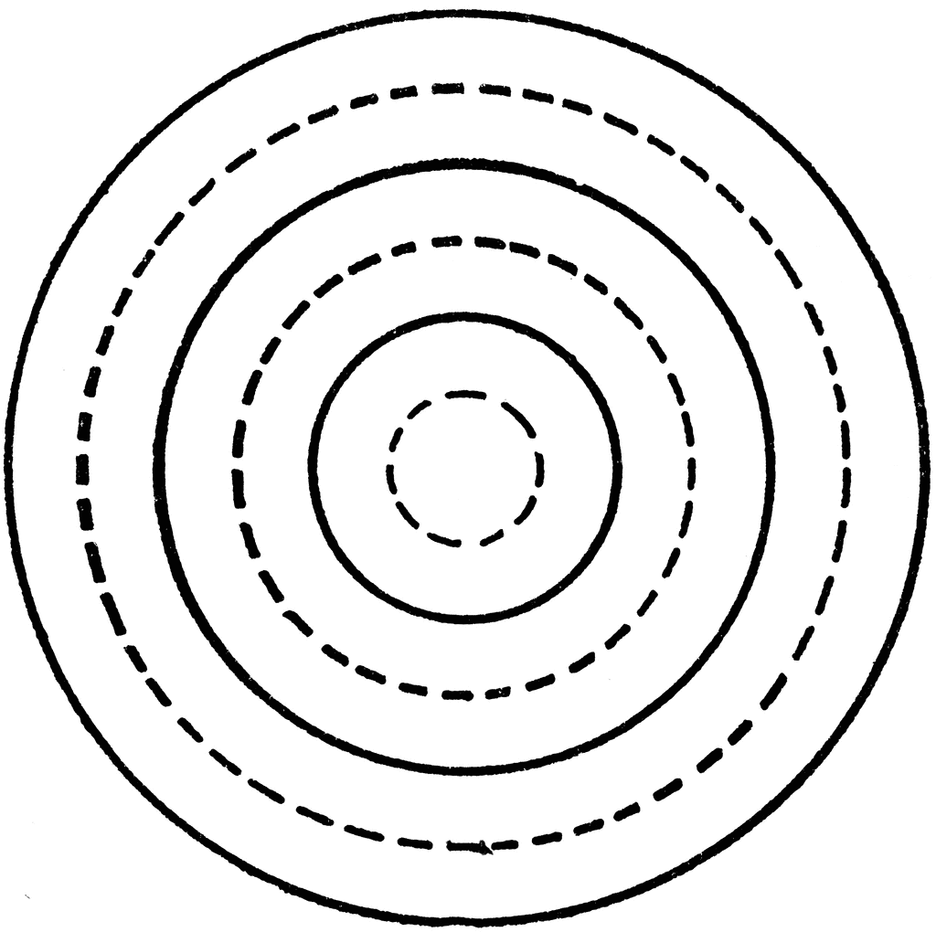 Drawing Concentric Circles with Compass ClipArt ETC