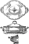 The design for a covered dish.