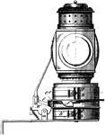 A lantern is a portable lighting device used to illuminate broad areas. Lanterns may be used for signaling, or as general light sources for camping.