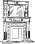 Mantelpieces are now the general term for the jambs, mantel shelf, and external accessories of a fireplace.