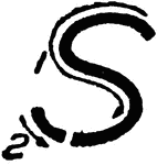 An illustration on writing an Inclined Capital letter S.