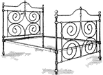 A bed frame or bedstead is the part of a bed used to position a mattress or foundation set off the floor. Bed frames are typically made of wood or metal.