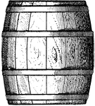 The Barrels ClipArt gallery includes 8 examples of storage containers traditionally made of wooden staves bound by wooden or metal hoops.