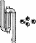 The waste water from the various appliances, fixtures, and taps is transferred to the waste and sewage removal system via the sewage drain system. This system consists of larger diameter piping, water traps, and is well vented to prevent toxic gases from entering the living space. The plumbing drains and vents article discusses the topic further, and introduces sewage treatment.