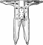 The garment extender is used to stretch and size tubular portions of garments. The extender comprises three longitudinal bars, namely a first side bar, an intermediate bar, and a second side bar. The first side bar and the intermediate bar are fixedly spaced and secured to each other by vertically spaced cross bars.