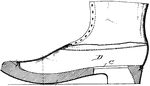 The outsole is the layer in direct contact with the ground. Dress shoes have leather outsoles; casual or work-oriented shoes have outsoles made of natural rubber or a synthetic imitation. The outsole may comprise a single piece, or may comprise separate pieces of different materials.