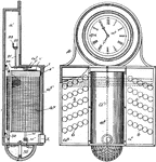 A time clock, sometimes known as a clock card machine or punch clock or time recorder, is a mechanical timepiece used to assist in tracking the hours an employee of a company worked. In regards to mechanical time clocks this was accomplished by inserting a heavy paper card, called a time card, into a slot on the time clock. When the time card hit a contact at the rear of the slot, the machine would print day and time information on the card. This allowed a timekeeper to have an official record of the hours an employee worked to calculate and pay an employee.