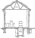 A sub&mdash;station section of a typical 1911 residential house illustrating structure for drafting.