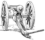 The Military Artillery ClipArt gallery offers 74 illustrations of artillery weapons spanning the ages, from catapaults and ballistas to cannons, howitzers, and rail guns.