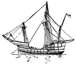 The Pinta was Columbus' 2nd largest ship in his fleet.