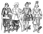 A group of French soldiers during the French Exploration