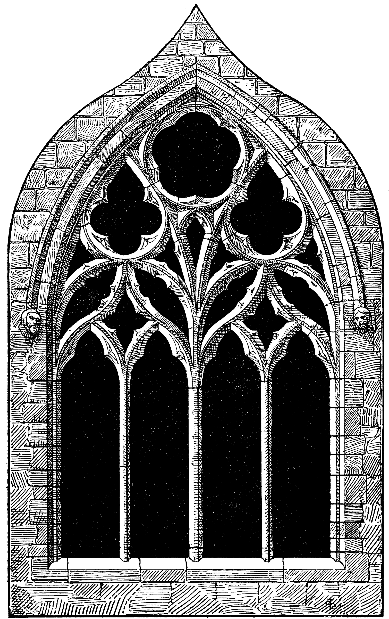 Gothic Architecture St. Margaret's Chapel Tracery | ClipArt ETC