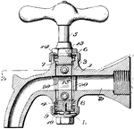 This is a valve controlling faucet used in the release of liquids or gas.