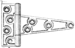 A hinge is a type of bearing that connects two solid objects, typically allowing only a limited angle of rotation between them.