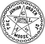 This is a military insignia for "the junior order of moose."