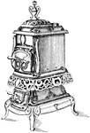 An apparatus in which electricity or a fuel is used to furnish heat, as for cooking or warmth.