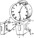 This is a timepiece that shows the time of the day, using a small electric motor