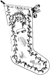A close-fitting, usually knitted covering for the foot and leg made from nylon, silk, cotton, wool, and similar yarns.
