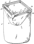A bag suspended from the shoulder, used by letter carriers for carrying mail.