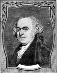 An illustration of John Adams who proposed Washington for Commander-in-Chief of the Continental Army. John Adams was also the second President of the United States and was one of the most influential Found Fathers of the United States.