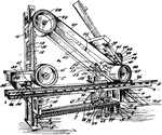 A machine having a powered abrasive-covered disk or belt, used for smoothing or polishing surfaces