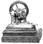 Elias Howe's original model of the sewing machine.