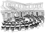 A picture of the Senate Chamber in Washington D.C.