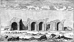 An image depicting the ruins of the ancient city of Susa, in modern-day Iran.