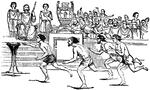 One of the Panhellenic Games of Ancient Greece. They were held both the year before and the year after the Olympic Games.