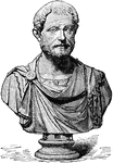 "The next Emperor was Aurelius Probus, officer of the army of Germany. He was chosen by the legions, and recognized by the Senate, A certain Florianus, brother of Tacitus, had in the mean tie assumed the purple without recognition by either the civil or the military power; but presently finding himself abandoned, he made an end by suicide. Probus, who was a soldier and man of worth, was thus left in undisputed possession of the throne. His reign of six years was almost wholly occupied in war."—Ridpath, 1885